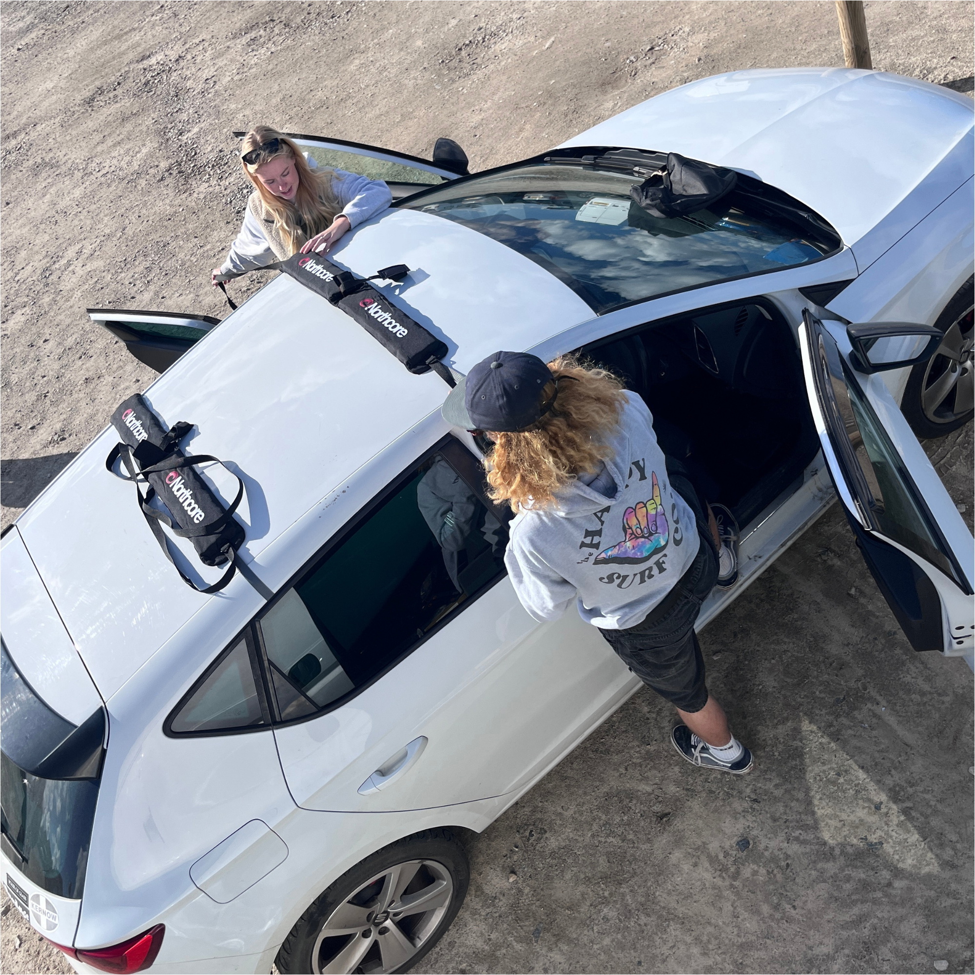 2026 Northcore Double Overhead Soft Roofracks NOCO0 - Black